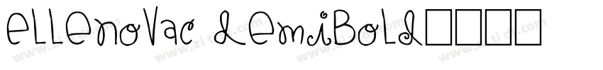 ElleNovaC DemiBold字体转换